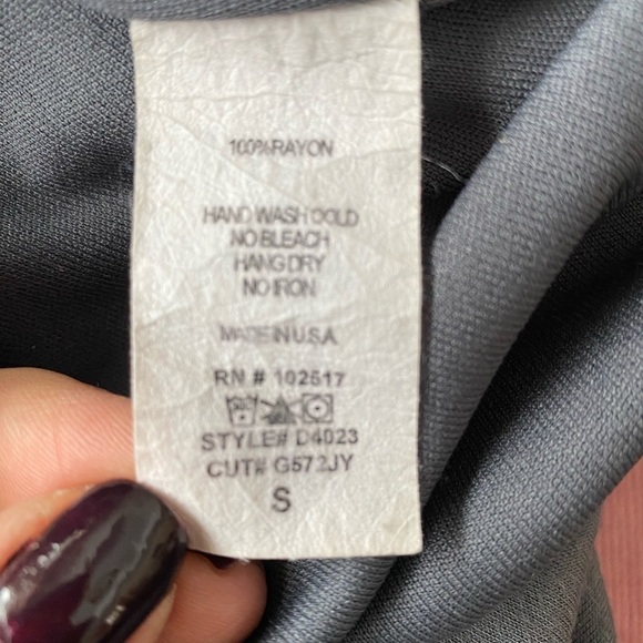 Soprano Cowl Neck Sleeveless Dress Gray - Picture 4 of 4